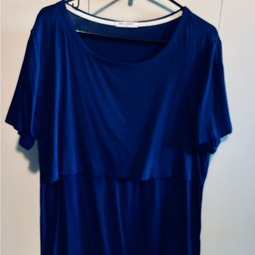 Smallshow Nursing, Maternity T-Shirts, 3 pack; black, navy, burgundy